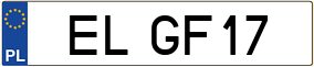 Truck License Plate